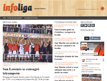 Tablet Screenshot of infoliga.com.ar
